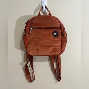 Nike Burnt Orange Plush Backpack
